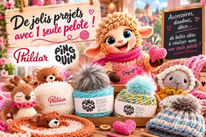 Une pelote, un cadeau : bonnets à pompon et doudous à tricoter pour Noël