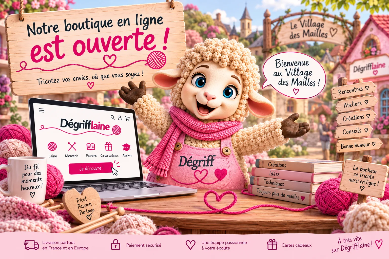 Bienvenue au village des mailles!